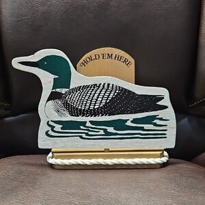 Vintage Duck Mail Holder